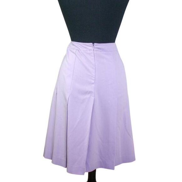 Chadwick's Skirt Lilac Pastel Purple A Line Pleated Knee Length 12T - Picture 2 of 3